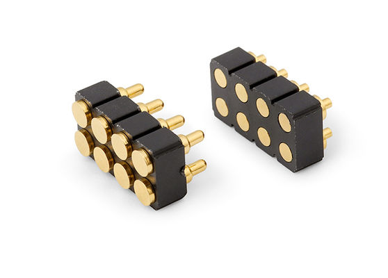 6pin Kadın Pogo Pin Bağlantısı Ve Bahar Bağlantısı SMD PCB için özelleştirilebilir