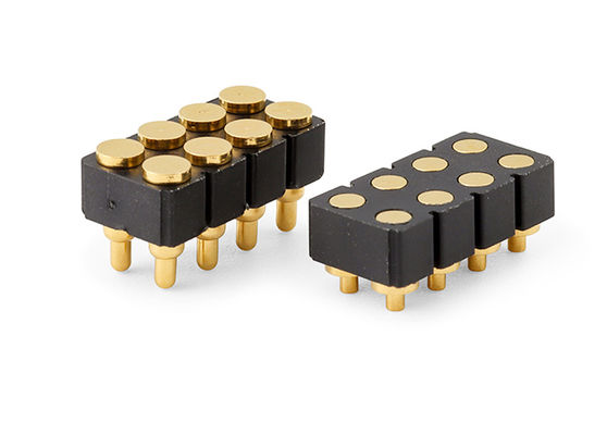 6pin Kadın Pogo Pin Bağlantısı Ve Bahar Bağlantısı SMD PCB için özelleştirilebilir