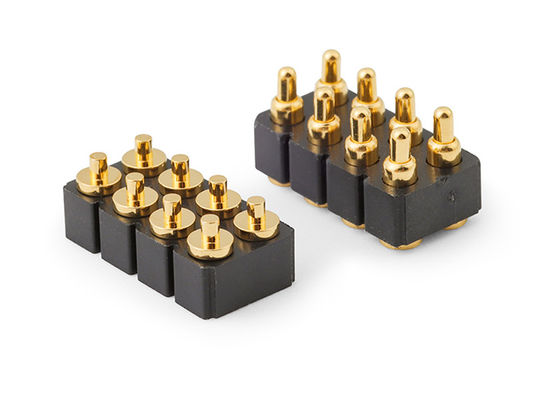 6pin Kadın Pogo Pin Bağlantısı Ve Bahar Bağlantısı SMD PCB için özelleştirilebilir