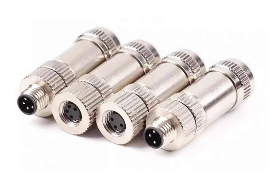 M8 IP67 Dairesel Bağlantı Erkek kalkan fiş 3 4 5 6 8 Pin Montaj Tip Bağlantısı