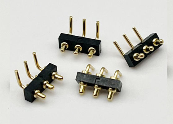 Özel 2.54mm Dip Tipi 3pin H1.5mm Pogo Pin konektörü