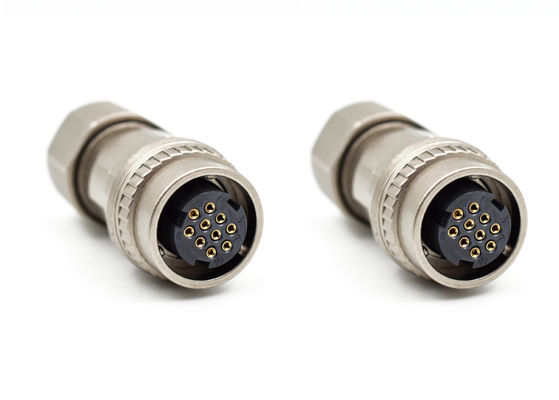 Sağ açılı Lehimleyici Tel Plug Dairesel Tel Bağlantısı Servo Fren Kablosu için 10 Pin