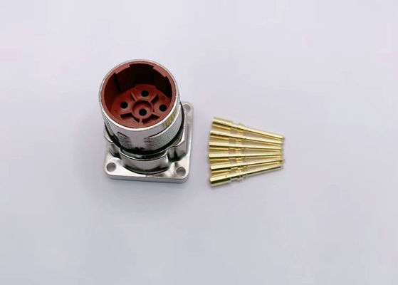 M23 Güç Çember Kablo Bağlayıcısı 6 Pin Servo Kodlayıcı Kadın Erkek Crimp Kablo Plug