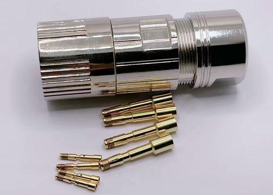 M23 Güç Çember Kablo Bağlayıcısı 6 Pin Servo Kodlayıcı Kadın Erkek Crimp Kablo Plug