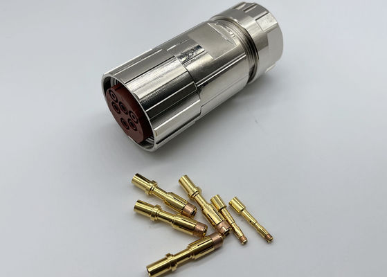 Dairesel M40 Güç Bağlayıcısı 6 Pin Servo Encoder Kadın Crimp Kablo Plug