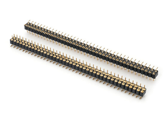 2.0mm Erkek Yuvarlak Pin Başlığı Çift Satırlı PCB Bağlantısı İşlenmiş Pin Başlığı