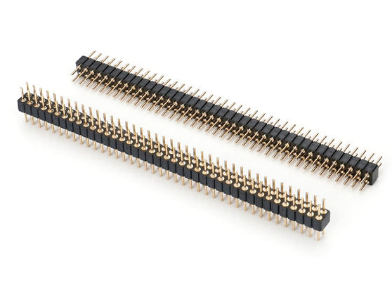 2.0mm Erkek Yuvarlak Pin Başlığı Çift Satırlı PCB Bağlantısı İşlenmiş Pin Başlığı