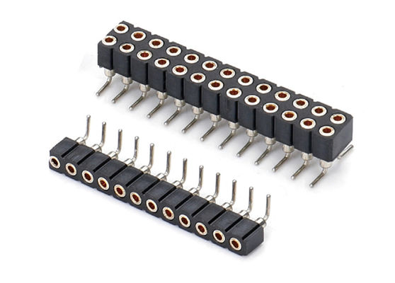 Çift Sıralı PCB Yuvarlak Pin Başlık Bağlantısı İşlenmiş Kadın Başlık 1.27mm 2.0mm 2.54mm