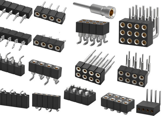 Çift Sıralı PCB Yuvarlak Pin Başlık Bağlantısı İşlenmiş Kadın Başlık 1.27mm 2.0mm 2.54mm