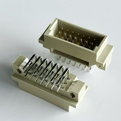2.54mm Din 41612 Bağlantı 21 Konum Sağ açı Erkek 3x7Pin Eurocard Bağlantısı