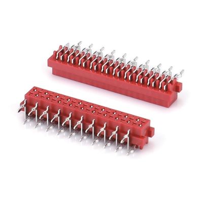 1.27mm Kırmızı IDC Soket Mikro Eşleşme IDC 4/6/8/10/12/16/20/24 Pin SMT Kadın Bağlantısı