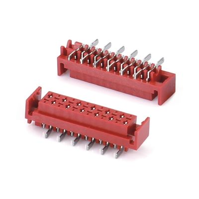 2.54mm Pitch IDC Plug PCB Bağlantısı Düz TYPE Mikro Eşleşme Kırmızı Kablo Erkek Bağlantısı