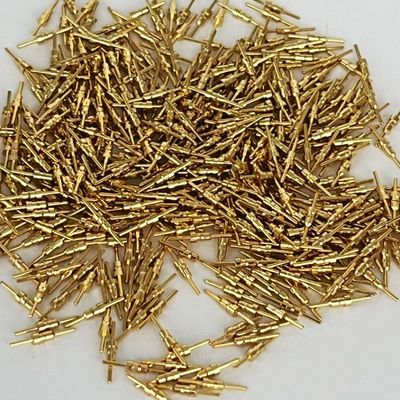 CNC İşlenmiş Kontak Pin Bakır Bağlantı Bakır Fişlik Pin Elektrikli Yuvarlak Pin 10.0mm