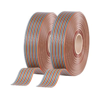 8Pin - 64Pin Özel Düz Gökkuşağı Kablosu 1.27mm Çubuk Kablosu 100 M/Roll
