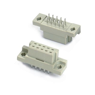 DIN 41612 Bağlantı 2 Satır 10 Pin Dişi Pınlar Düz Delik 2x5 Pitch 2.54mm DIP