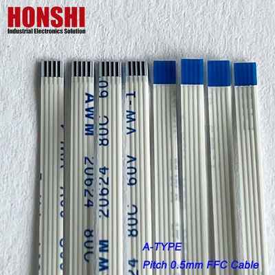 Flat Flex Connectors AWM 20624 0.5mm Pitch 4 Pin Flexible Flat Ribbon Kablo Montajı