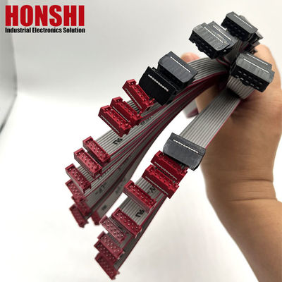 UL2651 IDC bağlantısı olan düz kablo 8 10 20 30 34 36 40 64 Pin Ribbon IDC kablosu
