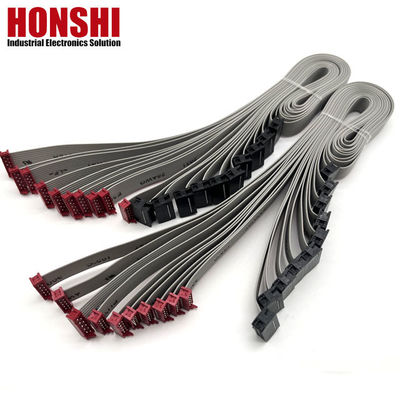 UL2651 IDC bağlantısı olan düz kablo 8 10 20 30 34 36 40 64 Pin Ribbon IDC kablosu