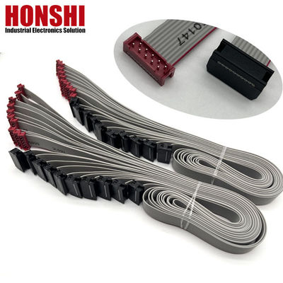 UL2651 IDC bağlantısı olan düz kablo 8 10 20 30 34 36 40 64 Pin Ribbon IDC kablosu