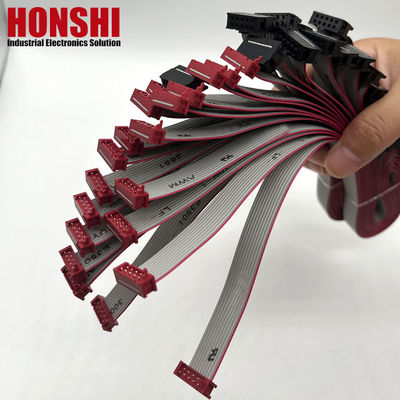 UL2651 IDC bağlantısı olan düz kablo 8 10 20 30 34 36 40 64 Pin Ribbon IDC kablosu