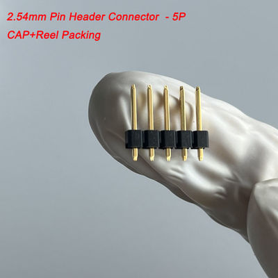 2.54mm Pitch Pin Header Bağlantısı 5 Pin Düz Kapalı Board To Board Bağlantısı