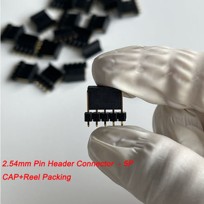2.54mm Pitch Pin Header Bağlantısı 5 Pin Düz Kapalı Board To Board Bağlantısı