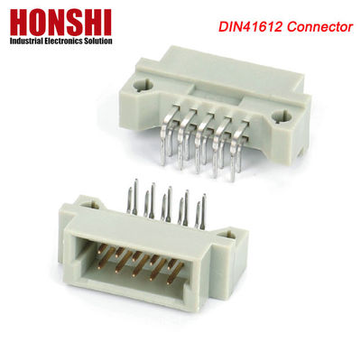DIN 41612 PCB Erkek Basın Pin Bağlantısı, 21pin Düz 3 sıra PCB Eurocard Bağlantısı