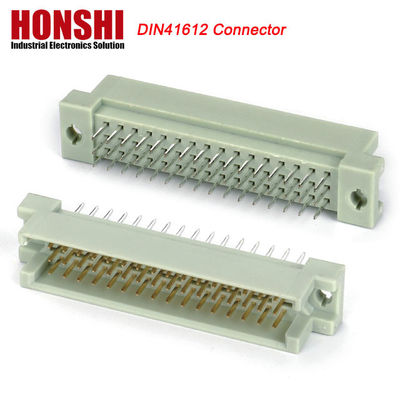 Euro Din 41612 Bağlantı 3 Satır Plug Başlığı Erkek Eurocard Bağlantıları 48 Pin Sağ Köşede