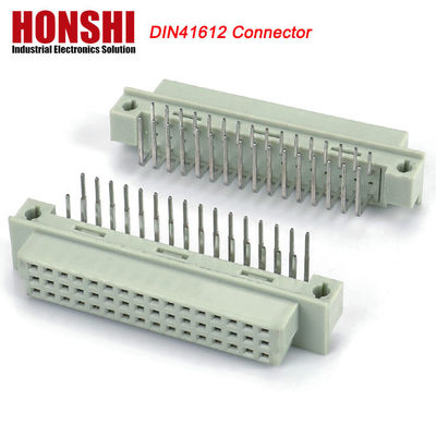 Euro Din 41612 Bağlantı 3 Satır Plug Başlığı Erkek Eurocard Bağlantıları 48 Pin Sağ Köşede