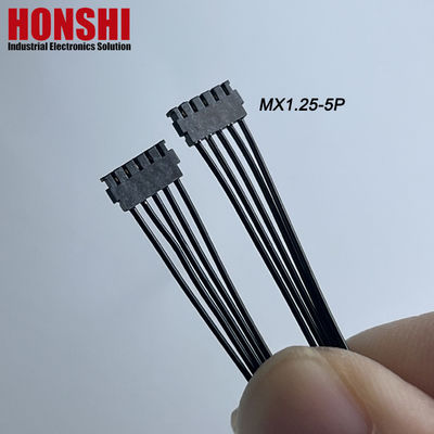 Çift uçlu 5P MX1.2 Pil Kablosu MOLEX 78172 Terminal Tel Harness Montajı siyah