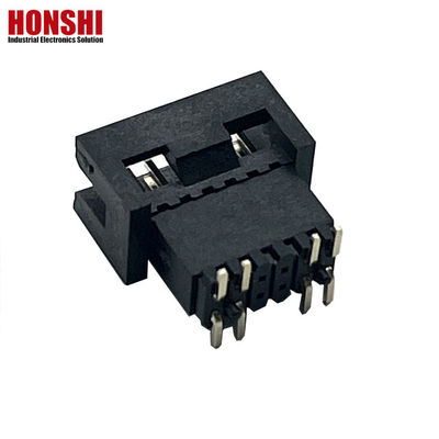 1.27mm zift H5.7mm SMT Pirinç Altın Kaplama Erkek Kutu Başlığı PCB Konektörü
