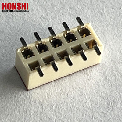 Kadın Başlık Bağlantısı Çift Satır Beyaz Çakış 2.54mm H7.1 10p SMT Tip PA6T PCB Board