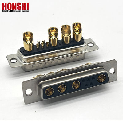 D-SUB 9W4 Kadın Altın Pin Lehimleyici Tel Tipi Bağlantıları 10A 20A 30A 40A
