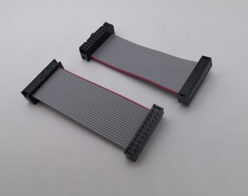 Ul 2561 28 Gauge 2.54 Pitch Dip Kablo Montajı Idc 20 Pin Flat Ribbon Kablo Tel Harness