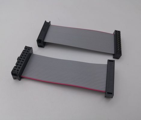 Ul 2561 28 Gauge 2.54 Pitch Dip Kablo Montajı Idc 20 Pin Flat Ribbon Kablo Tel Harness