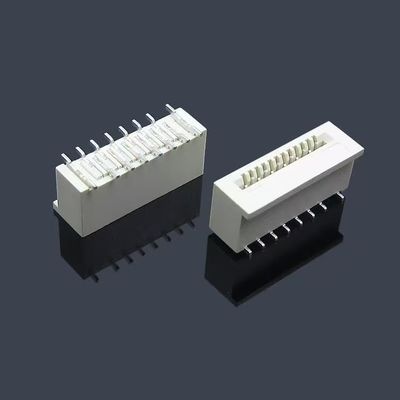 Plastik LCP/PA9T 1.25mm FFC/FPC Kablo Zif Soket Bağlantısı Kilitle Yan Temas 8 10 18 30 Pin Sağ Köşeli Tip