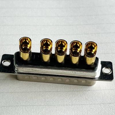 ISO9001 5w5 Dusb Pcb Erkek Dip Erkek Kombo Dsub Rf Koaksiyel 9w4 Güç 7w2 Yüksek Akım D Sub Db 8w8 40a Bağlantısı