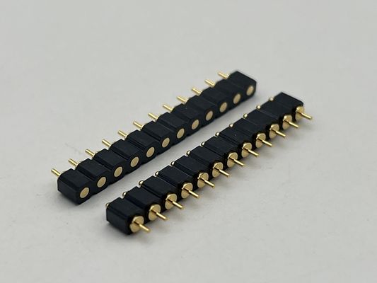 SMT Tip Pogo Pin Docking Connector 4pin 10pin 12pin Yüksek dayanıklılık ve tuz sisine dirençli yayla yüklü temas