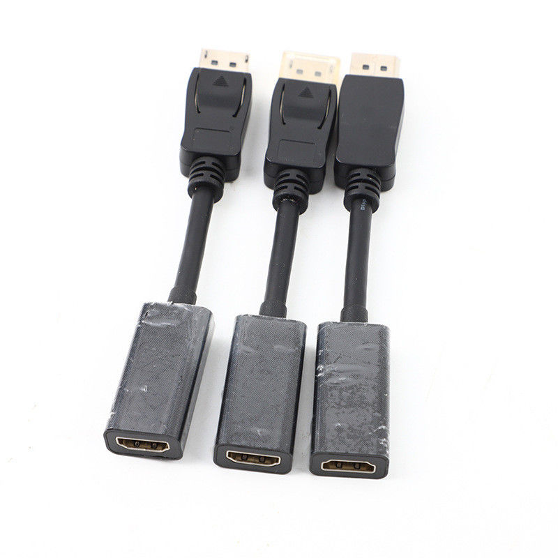 DP HDTV'ye Erkek Kadın HDTV Adaptörü Kablosu 4K 30HZ Hızlı Şarj Veri Aktarımı