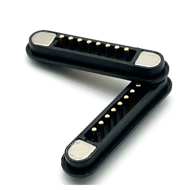 8 Pin Manyetik Bağlantı Erkek Kadın Pogo Pin Bağlantısı PCB Tahta için