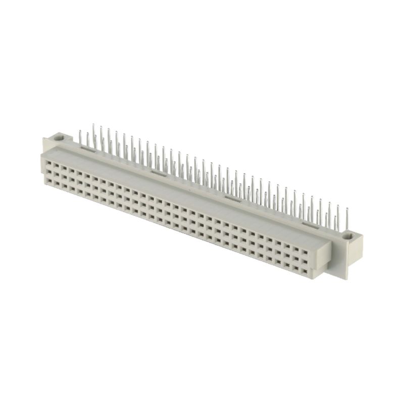 2.54mm DIN 41612 Bağlantı 64 Pin Sağ Köşeli Kadın Pençeler 3 Satır Bağlantısı