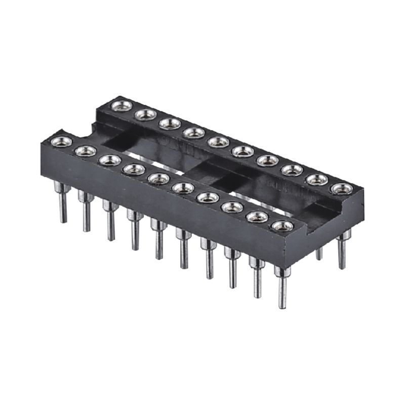 2.54mm Kadın Yuvarlak Pin Başlığı 8 Pin 10 Pin 18 Pin 28 Pin 32 Pin 40 Pin IC Soket