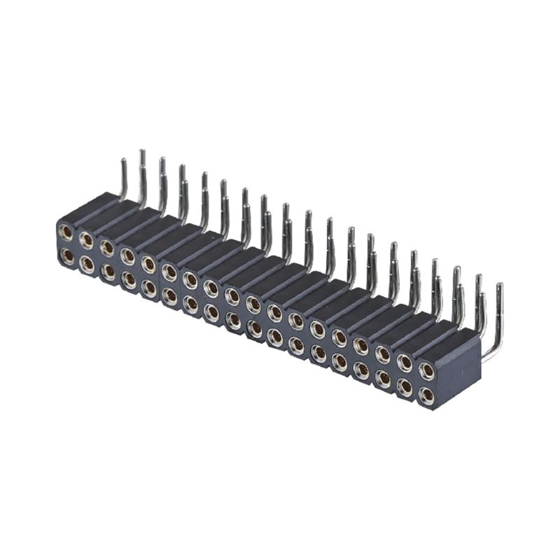 PCB Bağlantısı İşlenmiş Kadın Başlık 2.54mm H7.0mm Sağ Köşeli Çift Satır 2-80Pin