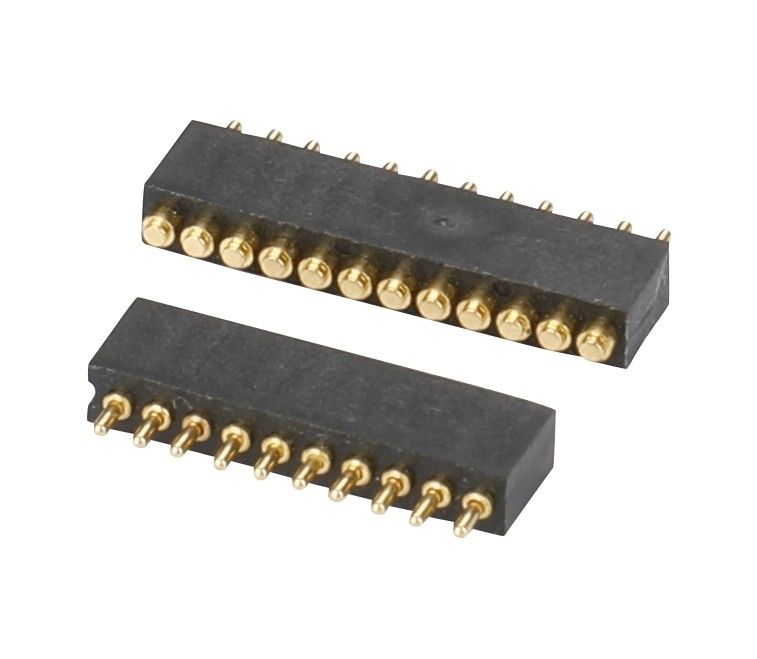 1.27mm Pogo Pin Bağlantısı h1.5mm L8.0 Dip Tipi Altın Kaplama Bakır Bağlantısı 10 Pin
