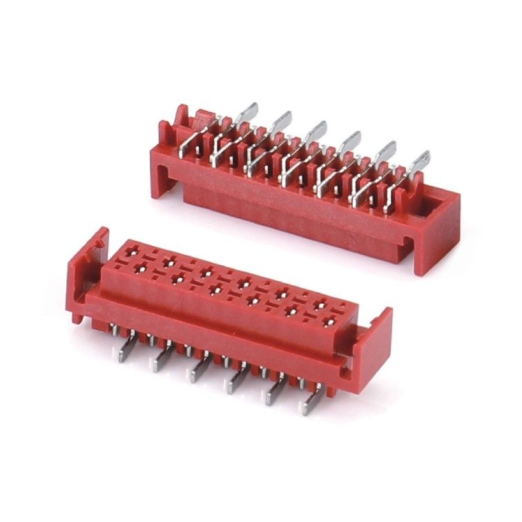 1.27mm Kırmızı IDC Soket Mikro Eşleşme IDC 4/6/8/10/12/16/20/24 Pin SMT Kadın Bağlantısı