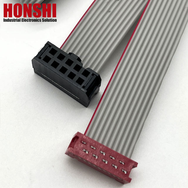 UL2651 IDC bağlantısı olan düz kablo 8 10 20 30 34 36 40 64 Pin Ribbon IDC kablosu