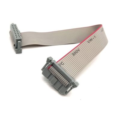 16 Pin Flat IDC Ribbon Kablo Bağlantısı PVC Polyester 2.54mm Elektrikli 10cm