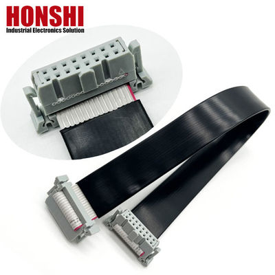 16 Pin IDC Flat PVC Ribbon Kablo 2.54mm Pitch Connector Özel Uzunluk