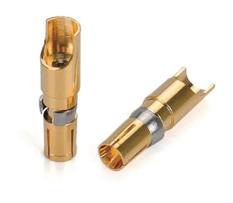 Özel CNC Brass Pins Yüksek Voltajlı EV Şarj Bağlantısı Plug Kadın Pins