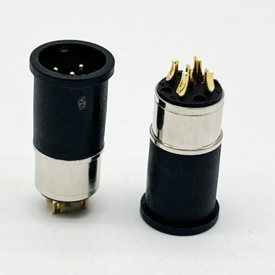 M12 5 Pin Kadın ve Erkek Panel Mount Multi Pin Dairesel Kablo Bağlantıları Su geçirmez
